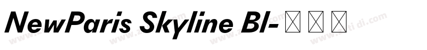NewParis Skyline Bl字体转换 NewParis Skyline Bl字体转换